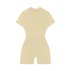 Women's Quarter-Zip Short Sleeve Romper